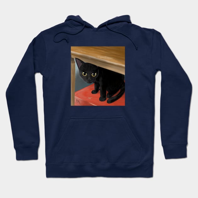 Under the table Hoodie by BATKEI